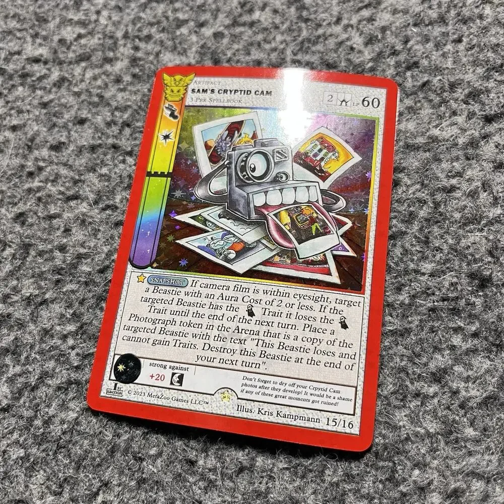 MetaZoo 30th Anniversary Sam’s Cryptid Cam 15/16 Full Holo NM